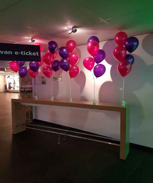 Tafeldecoratie, 5 ballonnen